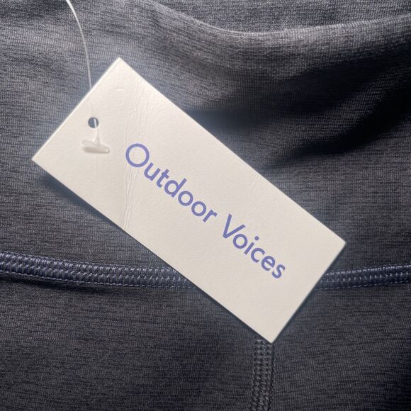 Outdoor Voices Colorblock‎ Leggings XS Blue Black High Rise Stretch Activewear - Picture 5 of 6